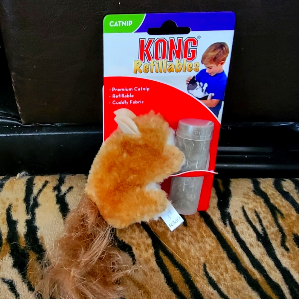 KONG Refillables Catnip Squirl Toy Ea.